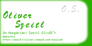 oliver szeitl business card